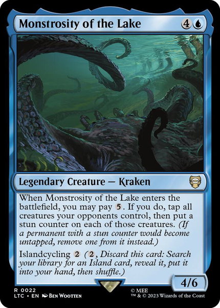 Monstrosity of the Lake - Commander: The Lord of the Rings: Tales of Middle-earth Magic: The Gathering trading card