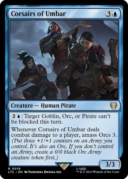 Corsairs of Umbar - Commander: The Lord of the Rings: Tales of Middle-earth Magic: The Gathering trading card