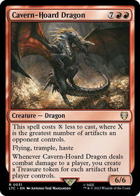 Cavern-Hoard Dragon - Commander: The Lord of the Rings: Tales of Middle-earth (LTC) #31 - Rare Magic: The Gathering Trading Card