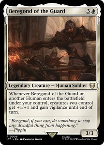 Beregond of the Guard - Commander: The Lord of the Rings: Tales of Middle-earth (LTC) #9 - Rare Magic: The Gathering Trading Card