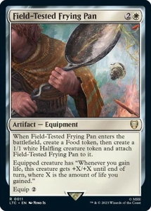 Field-Tested Frying Pan - Commander: The Lord of the Rings: Tales of Middle-earth (LTC) #11 - Rare Magic: The Gathering Trading Card