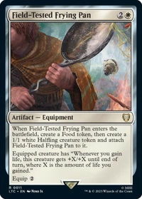 Field-Tested Frying Pan - Commander: The Lord of the Rings: Tales of Middle-earth (LTC) #11 - Rare Magic: The Gathering Trading Card