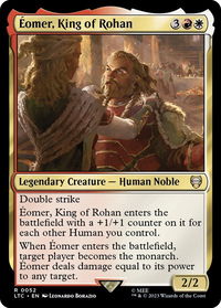 Eomer, King of Rohan - Commander: The Lord of the Rings: Tales of Middle-earth (LTC) #52 - Rare Magic: The Gathering Trading Card