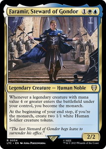 Faramir, Steward of Gondor - Commander: The Lord of the Rings: Tales of Middle-earth (LTC) #54 - Rare Magic: The Gathering Trading Card