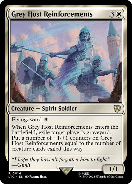 Grey Host Reinforcements - Commander: The Lord of the Rings: Tales of Middle-earth Magic: The Gathering trading card