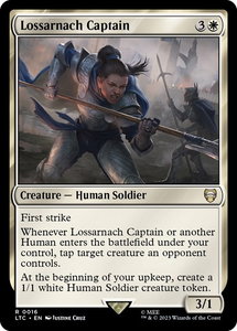 Lossarnach Captain - Commander: The Lord of the Rings: Tales of Middle-earth (LTC) #16 - Rare Magic: The Gathering Trading Card