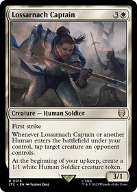 Lossarnach Captain - Commander: The Lord of the Rings: Tales of Middle-earth (LTC) #16 - Rare Magic: The Gathering Trading Card