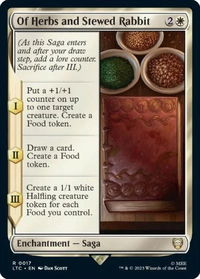 Of Herbs and Stewed Rabbit - Commander: The Lord of the Rings: Tales of Middle-earth (LTC) #17 - Rare Magic: The Gathering Trading Card