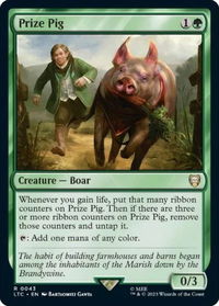 Prize Pig - Commander: The Lord of the Rings: Tales of Middle-earth (LTC) #43 - Rare Magic: The Gathering Trading Card