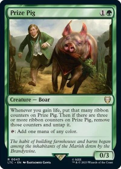 Prize Pig - Commander: The Lord of the Rings: Tales of Middle-earth Magic: The Gathering trading card