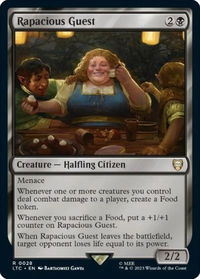 Rapacious Guest - Commander: The Lord of the Rings: Tales of Middle-earth (LTC) #28 - Rare Magic: The Gathering Trading Card