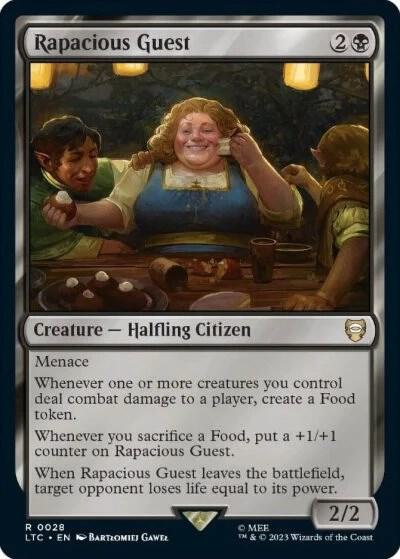 Rapacious Guest - Commander: The Lord of the Rings: Tales of Middle-earth Magic: The Gathering trading card