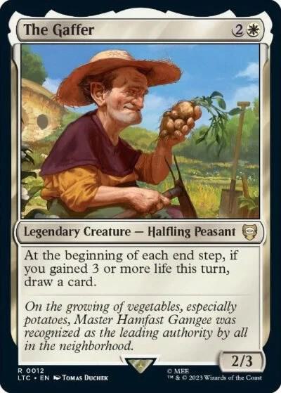 The Gaffer - Commander: The Lord of the Rings: Tales of Middle-earth Magic: The Gathering trading card