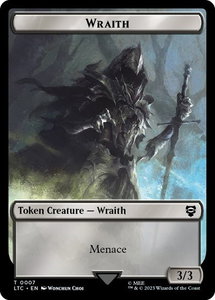 Wraith // Goblin Double-Sided Token - Commander: The Lord of the Rings: Tales of Middle-earth (LTC) #7 // 8 - Token Magic: The Gathering Trading Card