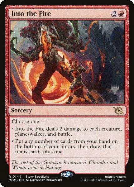 Into the Fire - Promo Pack: March of the Machine Magic: The Gathering trading card