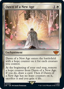 Dawn of a New Age - Universes Beyond: The Lord of the Rings: Tales of Middle-earth (LTR) #5 - Mythic Rare Magic: The Gathering Trading Card