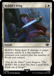 Hobbit's Sting - Universes Beyond: The Lord of the Rings: Tales of Middle-earth (LTR) #20 - Common Magic: The Gathering Trading Card