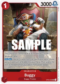 Buggy (008) - Pillars of Strength (OP03) #OP03-008 - Uncommon One Piece Trading Card
