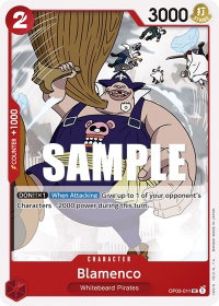 Blamenco - Pillars of Strength (OP03) #OP03-011 - Uncommon One Piece Trading Card