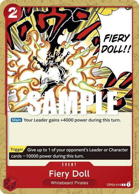 Fiery Doll - Pillars of Strength One Piece trading card