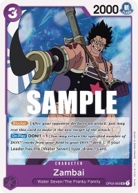 Zambai - Pillars of Strength (OP03) #OP03-063 - Uncommon One Piece Trading Card