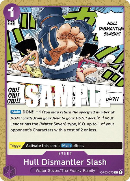 Hull Dismantler Slash - Pillars of Strength One Piece trading card