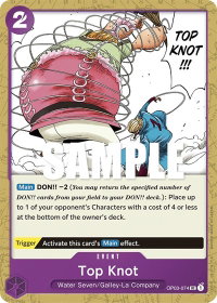 Top Knot - Pillars of Strength (OP03) #OP03-074 - Uncommon One Piece Trading Card