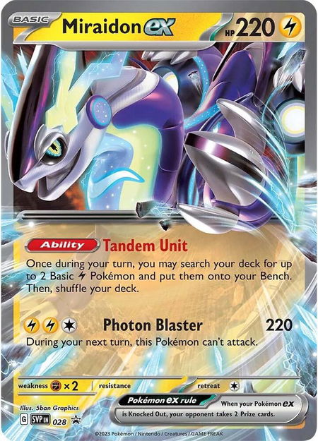 Miraidon ex - 028 - SV: Scarlet & Violet Promo Cards Pokémon trading card
