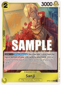 Sanji - Pillars of Strength (OP03) #OP03-102 - Rare One Piece Trading Card