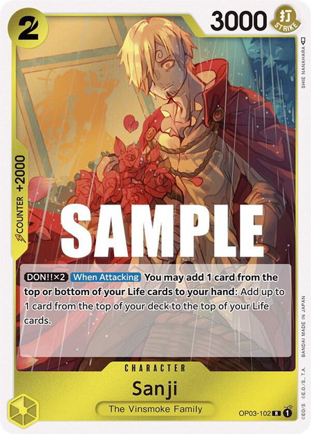 Sanji - Pillars of Strength One Piece trading card