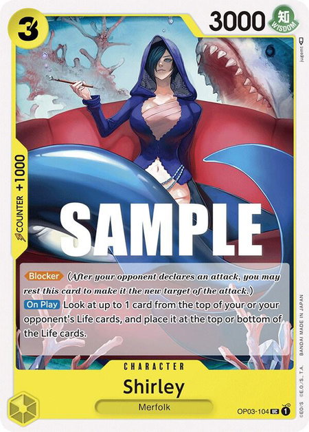 Shirley trading card from Pillars of Strength Shirley - Pillars of Strength One Piece trading card