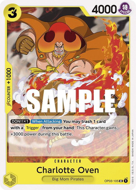Charlotte Oven trading card from Pillars of Strength Charlotte Oven - Pillars of Strength One Piece trading card