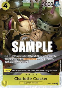 Charlotte Cracker - Pillars of Strength (OP03) #OP03-108 - Super Rare One Piece Trading Card