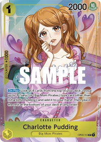 Charlotte Pudding (Alternate Art) - Pillars of Strength (OP03) #OP03-112 - Rare One Piece Trading Card