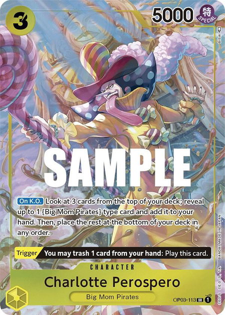 Charlotte Perospero (Alternate Art) - Pillars of Strength One Piece trading card