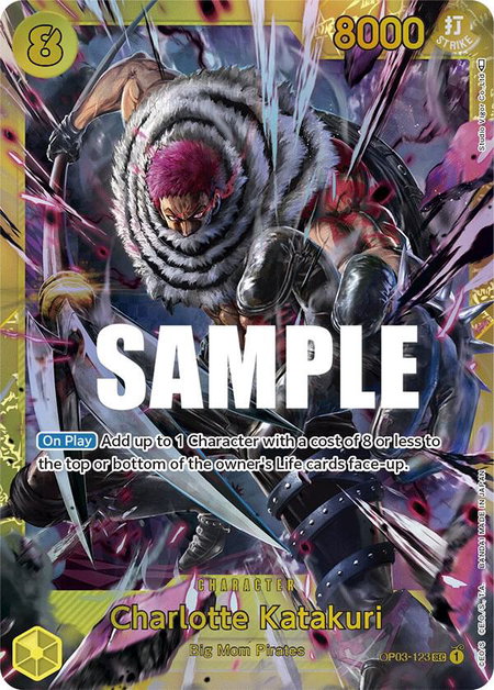 Charlotte Katakuri (123) trading card from Pillars of Strength Charlotte Katakuri (123) - Pillars of Strength One Piece trading card