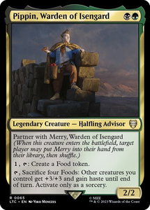 Pippin, Warden of Isengard - Commander: The Lord of the Rings: Tales of Middle-earth (LTC) #65 - Rare Magic: The Gathering Trading Card