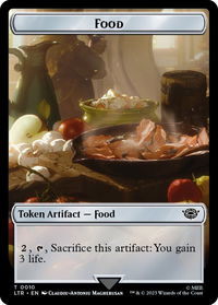 Food Token (0010) - Universes Beyond: The Lord of the Rings: Tales of Middle-earth (LTR) #10 - Token Magic: The Gathering Trading Card