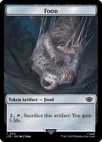 Food Token (0011) - Universes Beyond: The Lord of the Rings: Tales of Middle-earth (LTR) #11 - Token Magic: The Gathering Trading Card