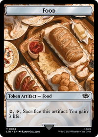 Food Token (0009) - Universes Beyond: The Lord of the Rings: Tales of Middle-earth (LTR) #9 - Token Magic: The Gathering Trading Card