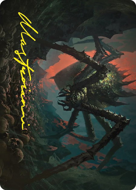 Shelob, Child of Ungoliant Art Card (Gold-Stamped Signature) - Art Series: Universes Beyond: The Lord of the Rings: Tales of Middle-earth Magic: The Gathering trading card