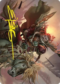 Eomer of the Riddermark Art Card (Gold-Stamped Signature) - Art Series: Universes Beyond: The Lord of the Rings: Tales of Middle-earth (ASLTR) #9 - Special Magic: The Gathering Trading Card