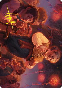 Bilbo, Retired Burglar Art Card (Gold-Stamped Signature) - Art Series: Universes Beyond: The Lord of the Rings: Tales of Middle-earth (ASLTR) #14 - Special Magic: The Gathering Trading Card