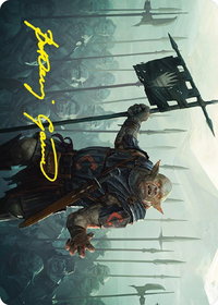 Ugluk of the White Hand Art Card (Gold-Stamped Signature) - Art Series: Universes Beyond: The Lord of the Rings: Tales of Middle-earth (ASLTR) #27 - Special Magic: The Gathering Trading Card