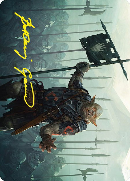 Ugluk of the White Hand Art Card (Gold-Stamped Signature) - Art Series: Universes Beyond: The Lord of the Rings: Tales of Middle-earth Magic: The Gathering trading card