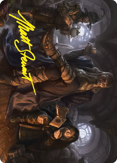 Sharkey, Tyrant of the Shire Art Card (Gold-Stamped Signature) - Art Series: Universes Beyond: The Lord of the Rings: Tales of Middle-earth Magic: The Gathering trading card