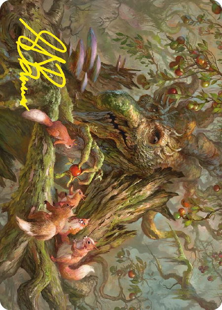 Generous Ent Art Card (Gold-Stamped Signature) - Art Series: Universes Beyond: The Lord of the Rings: Tales of Middle-earth Magic: The Gathering trading card
