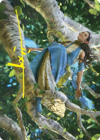 Arwen Undomiel Art Card (Gold-Stamped Signature) - Art Series: Universes Beyond: The Lord of the Rings: Tales of Middle-earth (ASLTR) #13 - Special Magic: The Gathering Trading Card