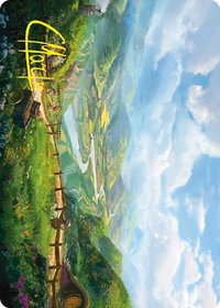 Plains Art Card (Gold-Stamped Signature) - Art Series: Universes Beyond: The Lord of the Rings: Tales of Middle-earth (ASLTR) #30 - Special Magic: The Gathering Trading Card