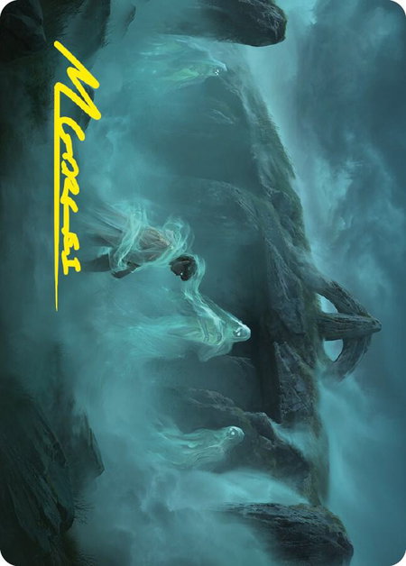 Fog on the Barrow-Downs Art Card (Gold-Stamped Signature) - Art Series: Universes Beyond: The Lord of the Rings: Tales of Middle-earth Magic: The Gathering trading card